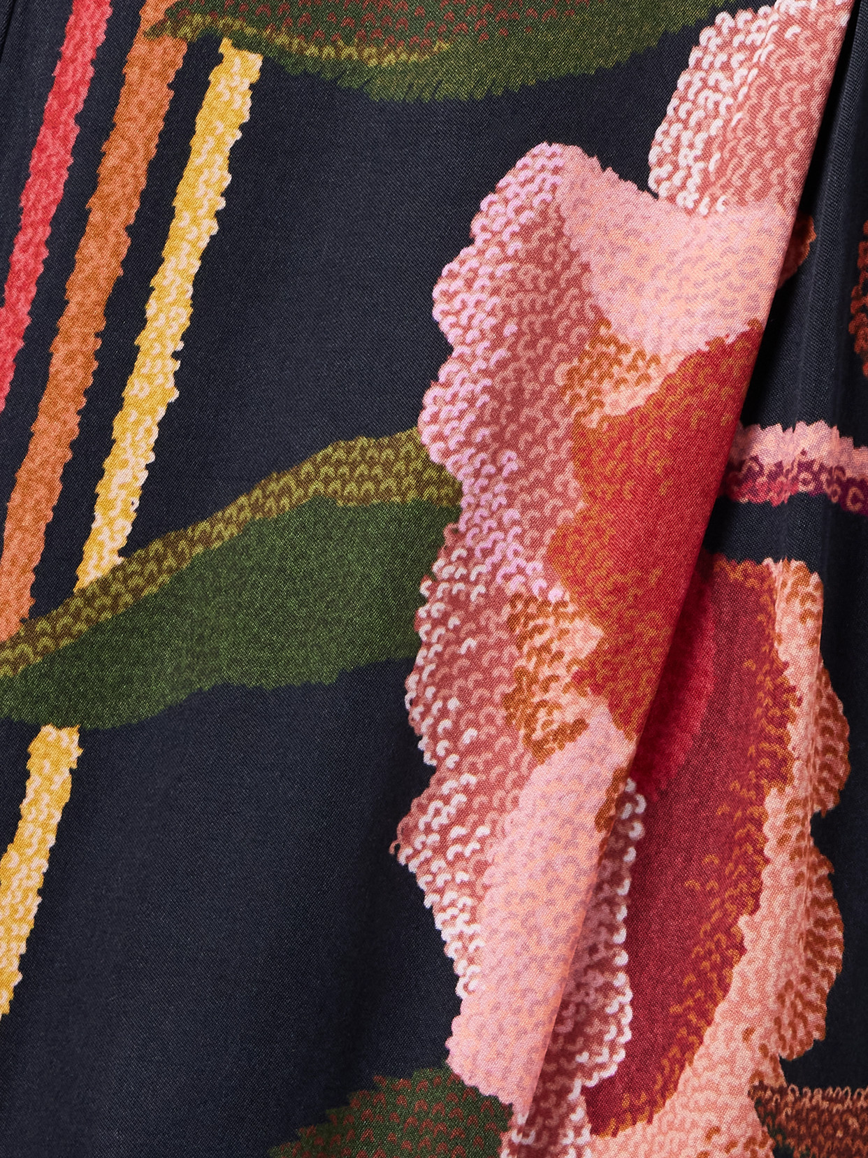 Farm Rio Wrap-effect Pleated Floral-print Twill Wide-leg Pants In Multi
