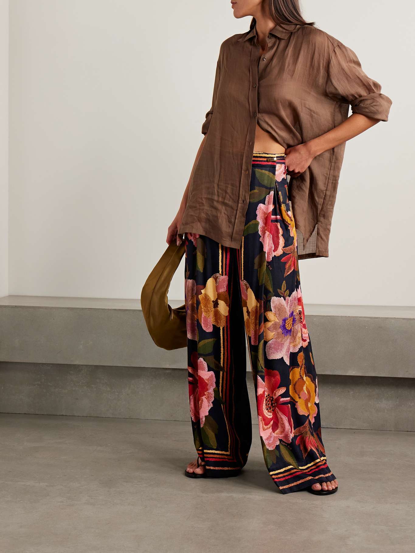 The Floral Wrap Pants