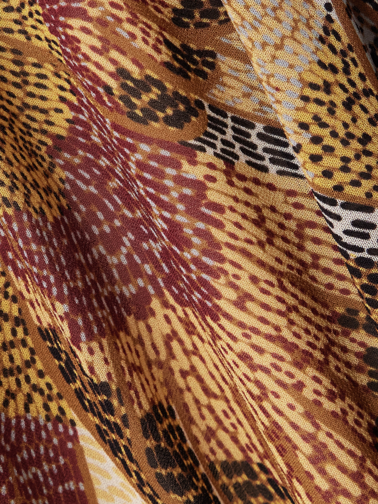 Farm Rio Cream Dotted Macaws Long Sleeve Maxi Dress In Brown