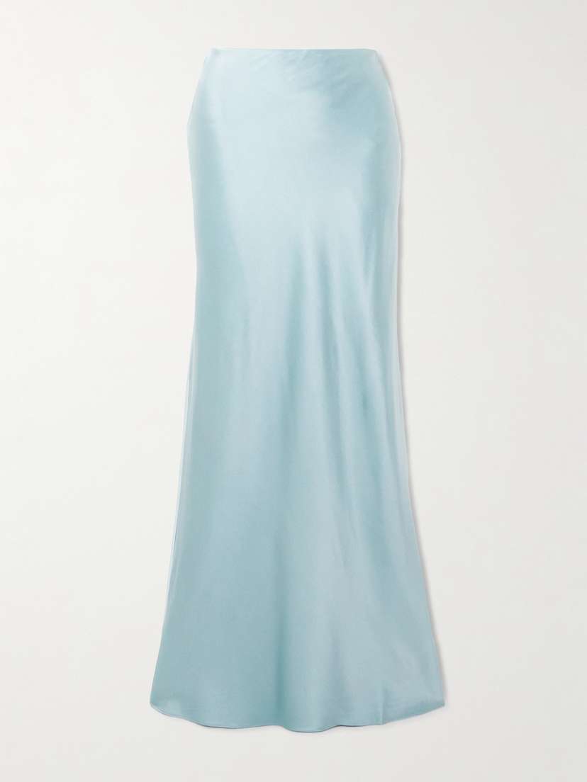 Cult Gaia Chantel Silk-blend Satin Maxi Skirt