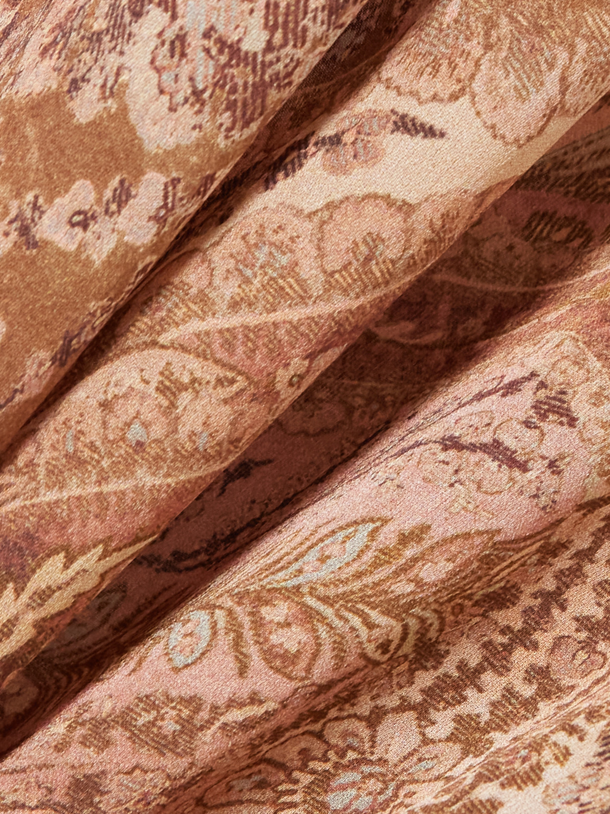 Paisley-Print Silk-Satin Shirt