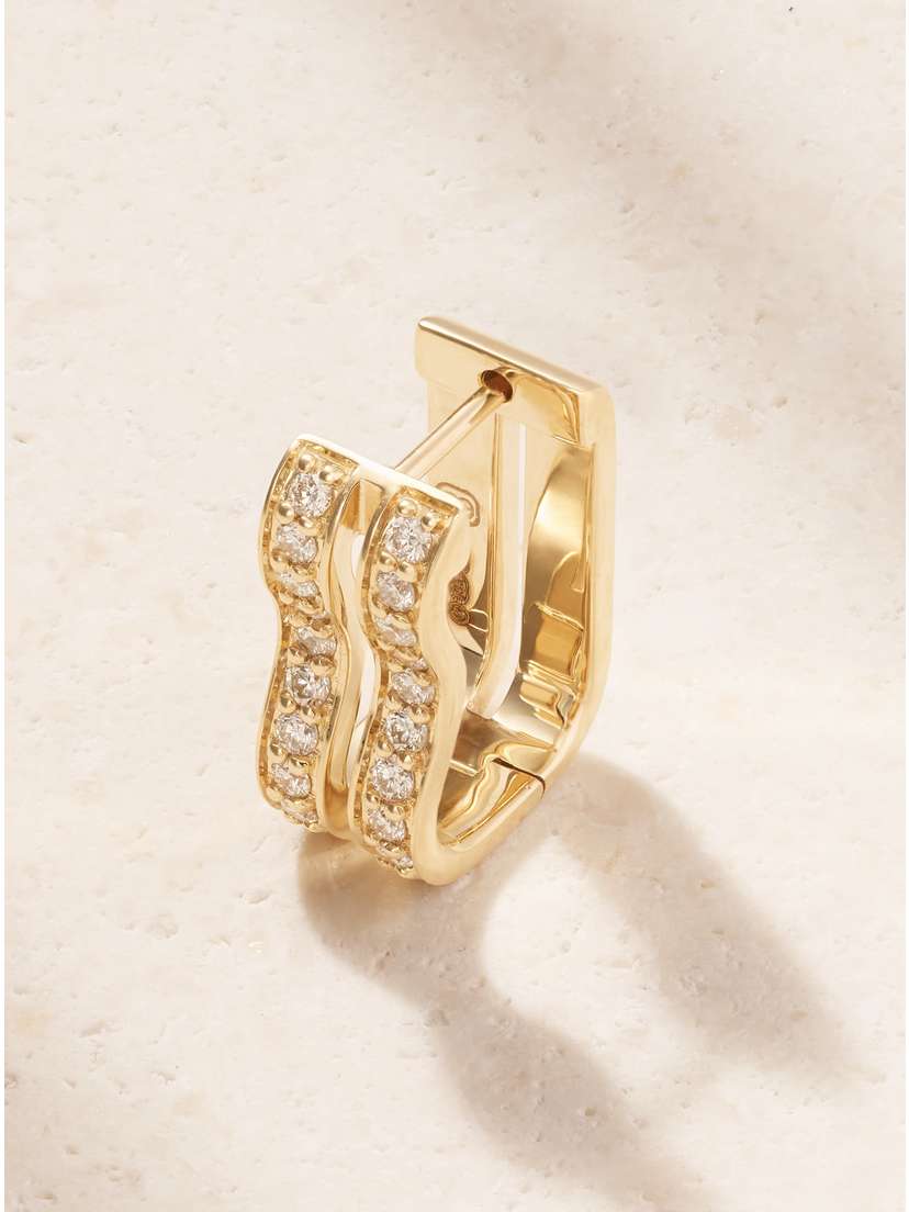 Sydney Evan 14-karat Gold Diamond Single Earring