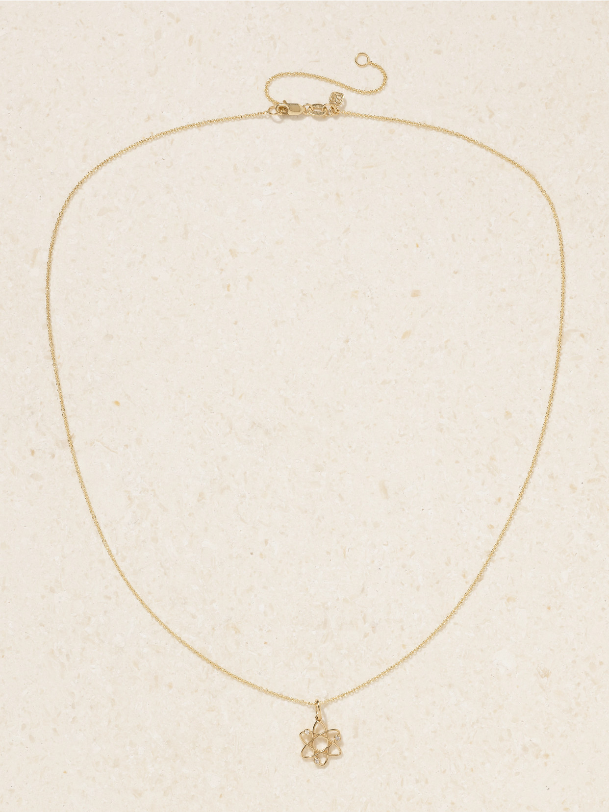 Sydney Evan Cosmos 14-karat Gold Diamond Necklace In Gold