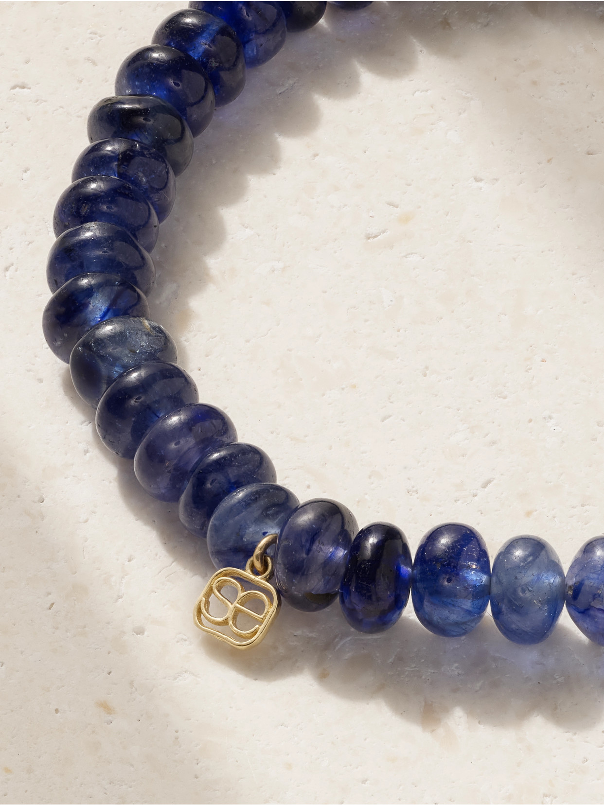 Sydney Evan Cosmos 14-karat Gold, Sapphire And Diamond Bracelet In Blue