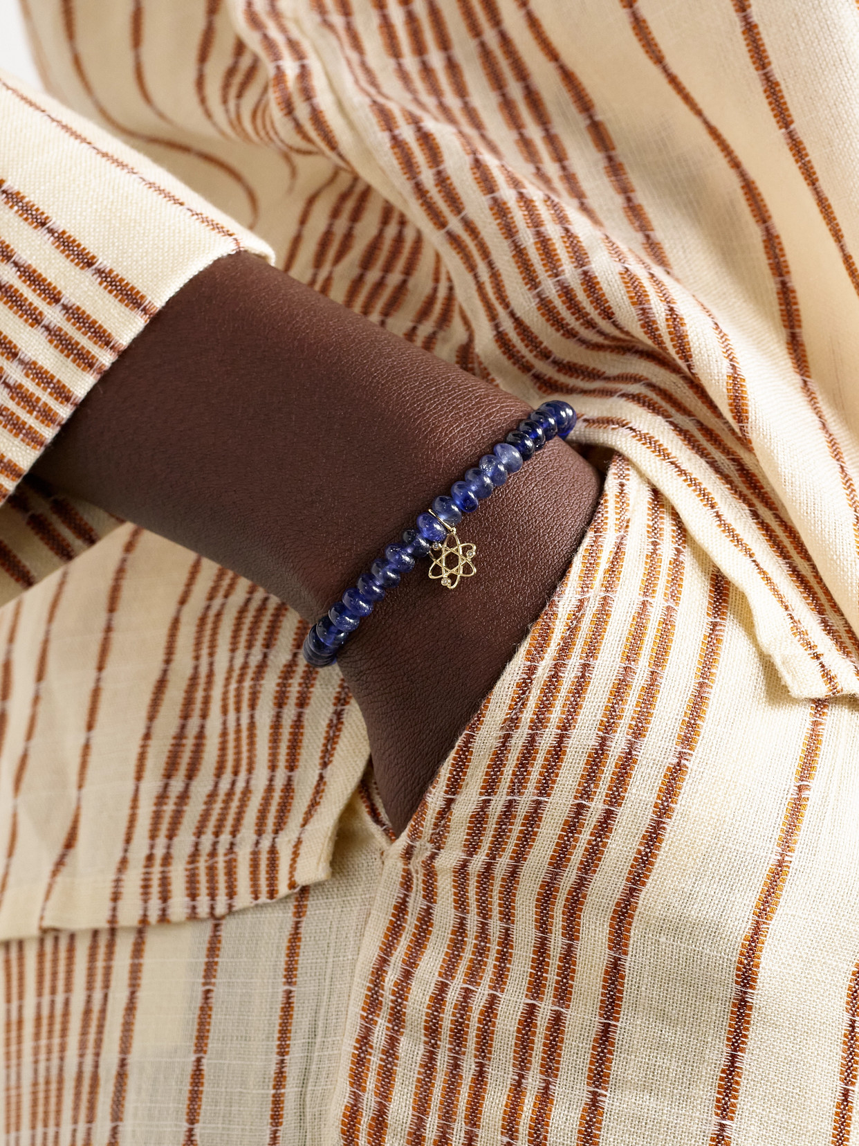 Sydney Evan Cosmos 14-karat Gold, Sapphire And Diamond Bracelet In Blue