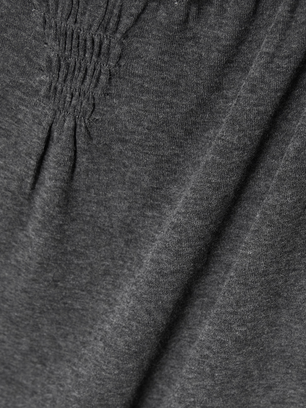 Flounce Shirred Cotton And Wool-Blend Tank
