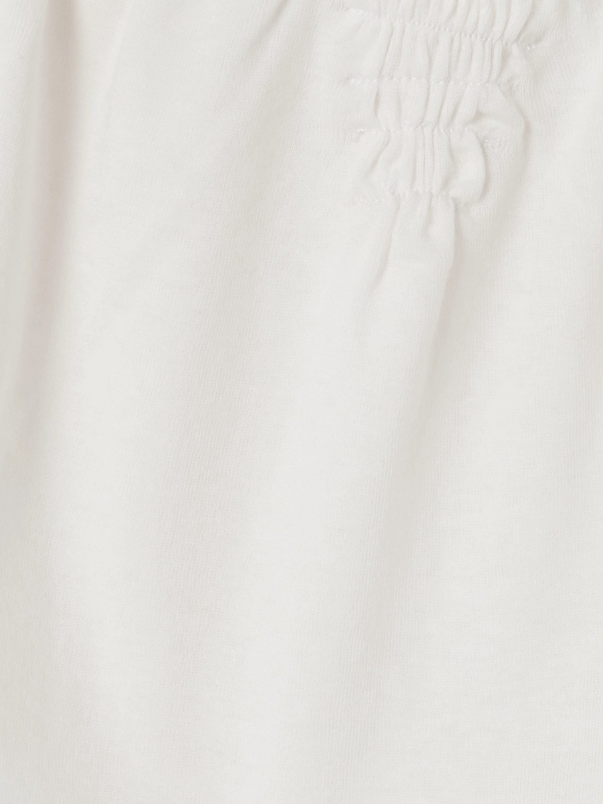 Flounce Shirred Cotton And Wool-Blend Top