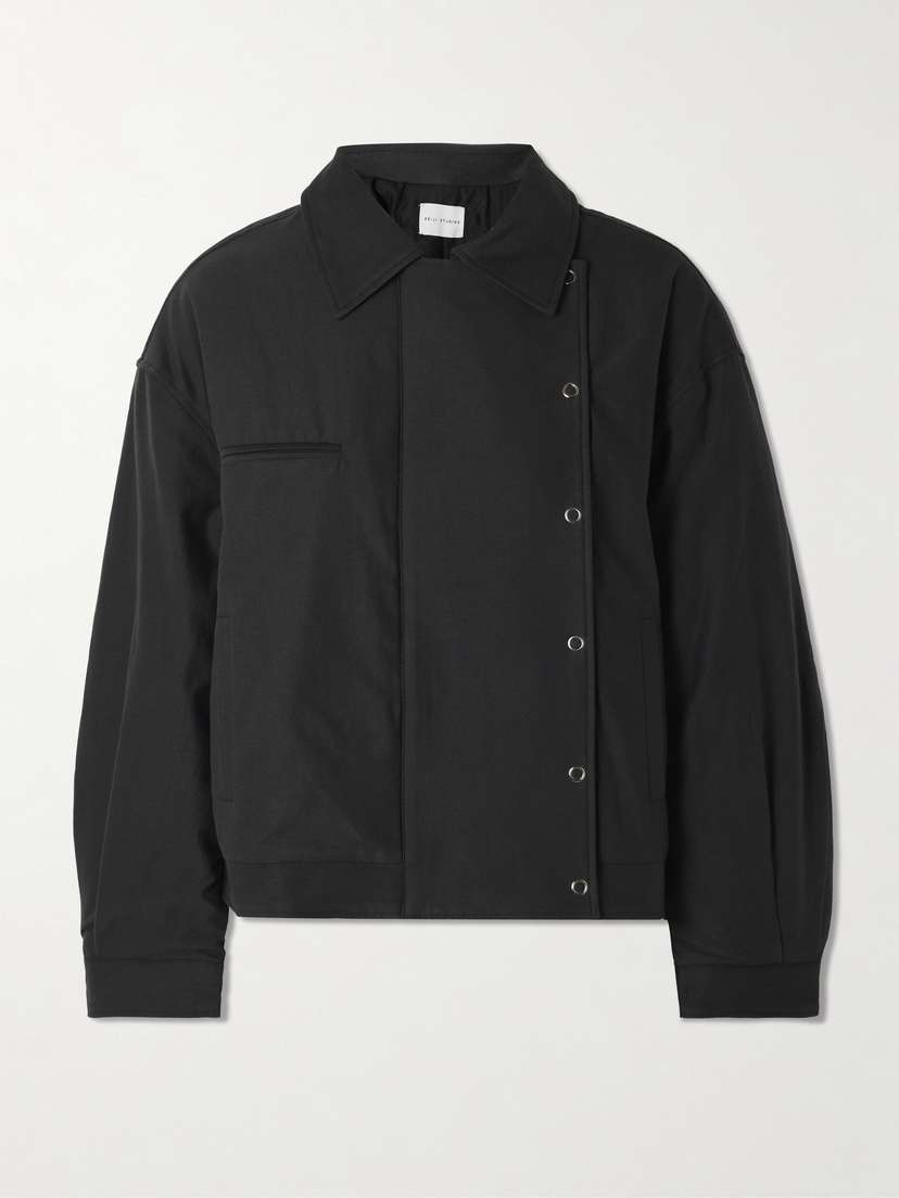 Deiji Studios Lapel Padded Tencel And Cotton-blend Jacket