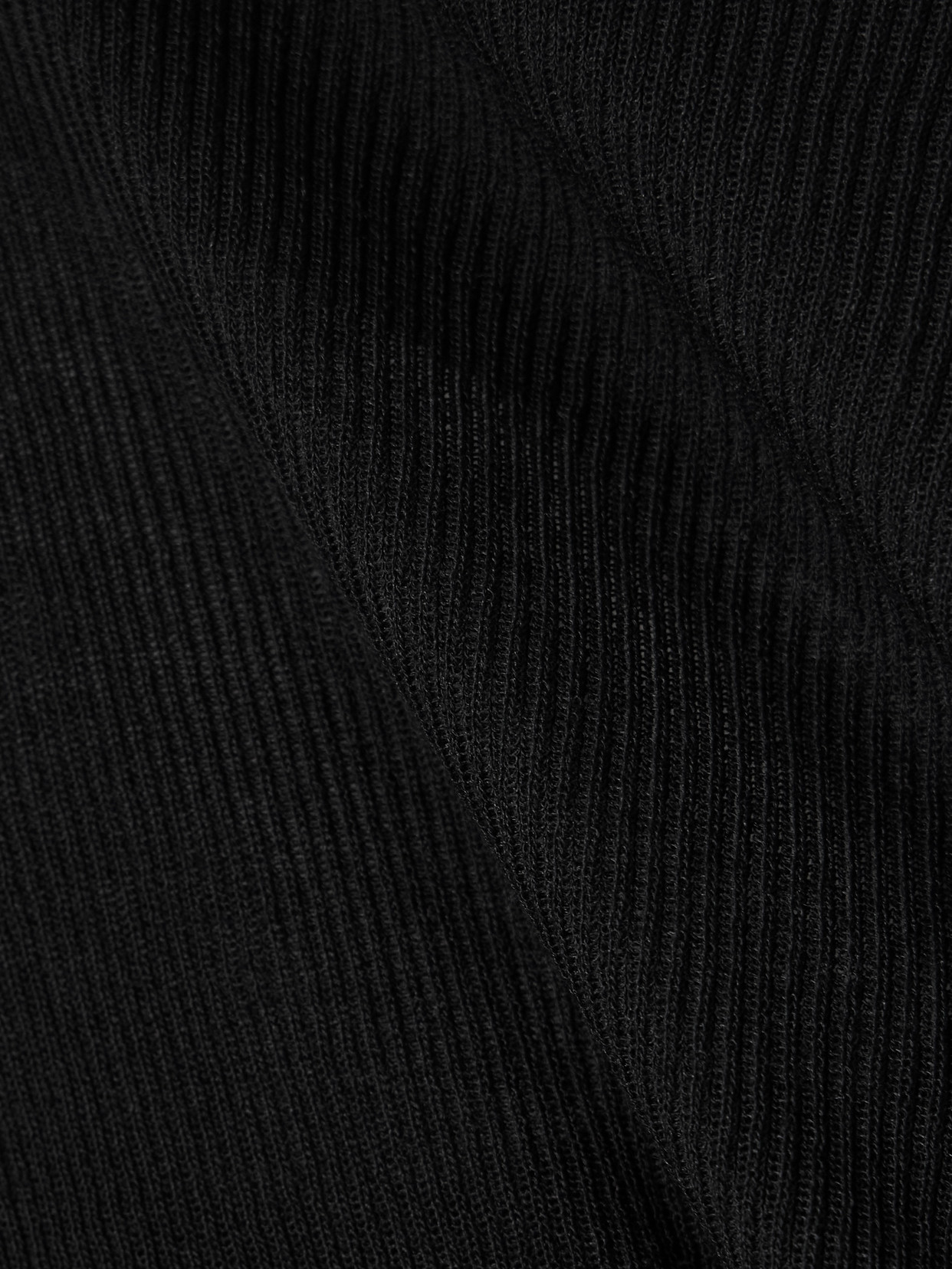 Deiji Studios Fine Knot Recycled Ribbed-knit Halterneck Top In Black