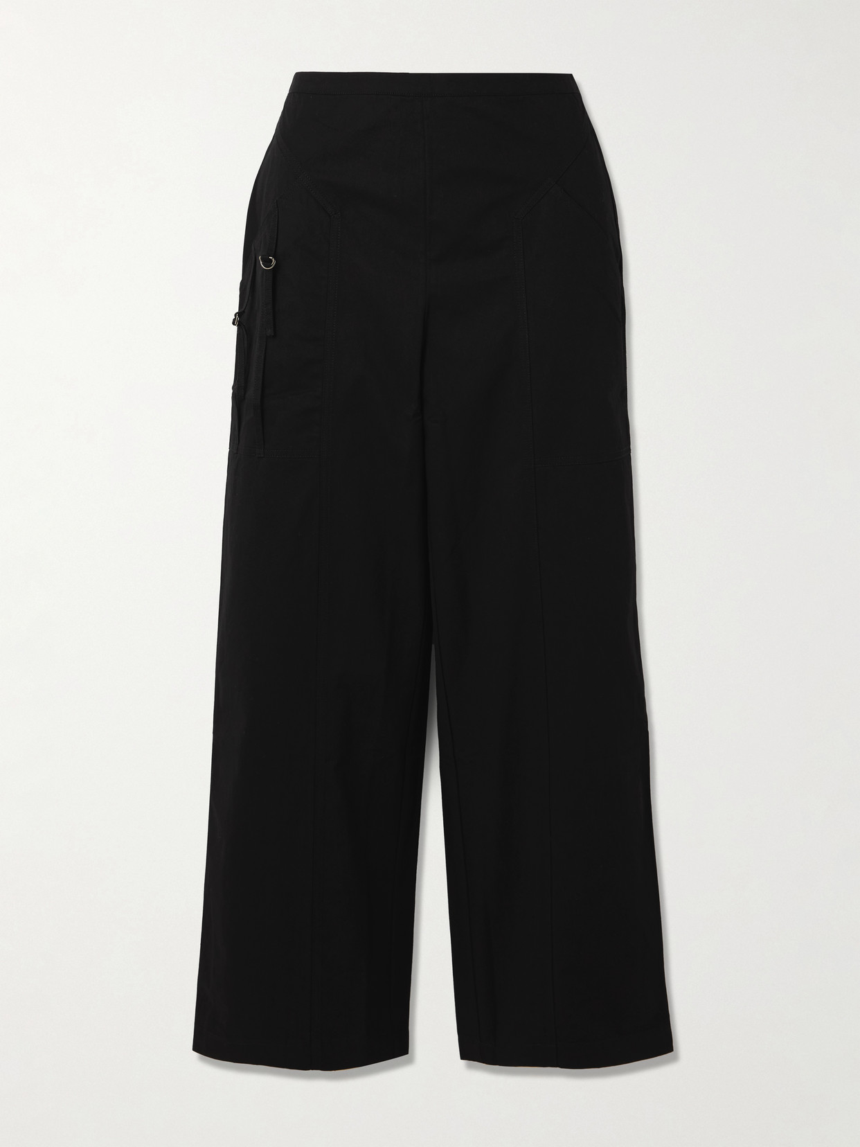 Deiji Studios Adjust Pocket Cotton-twill Pants In Black