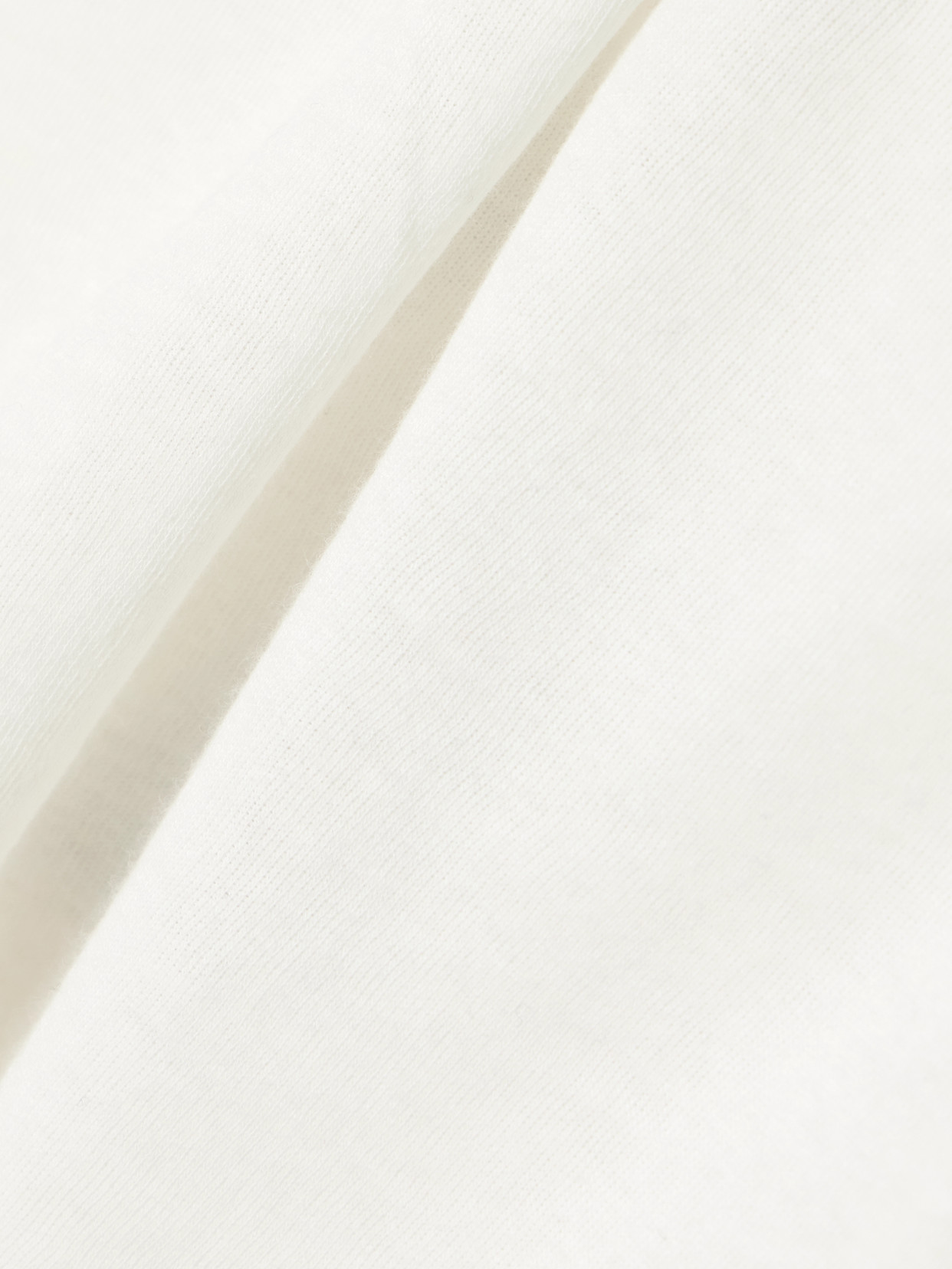 Flounce Shirred Cotton And Wool-Blend Top