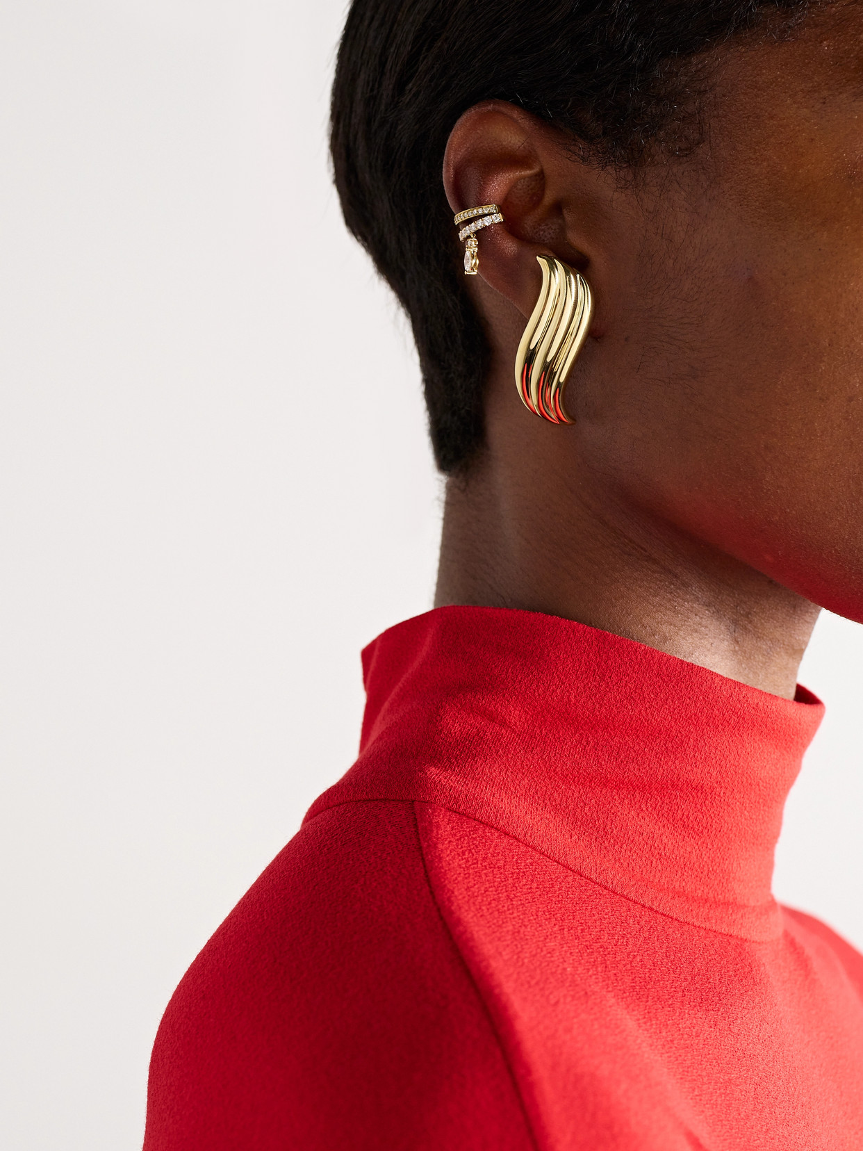 Anita Ko Celeste Large 18-karat Gold Earrings In Gold