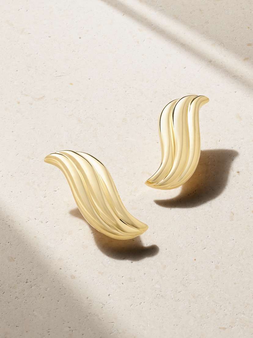 Anita Ko Celeste Large 18-karat Gold Earrings