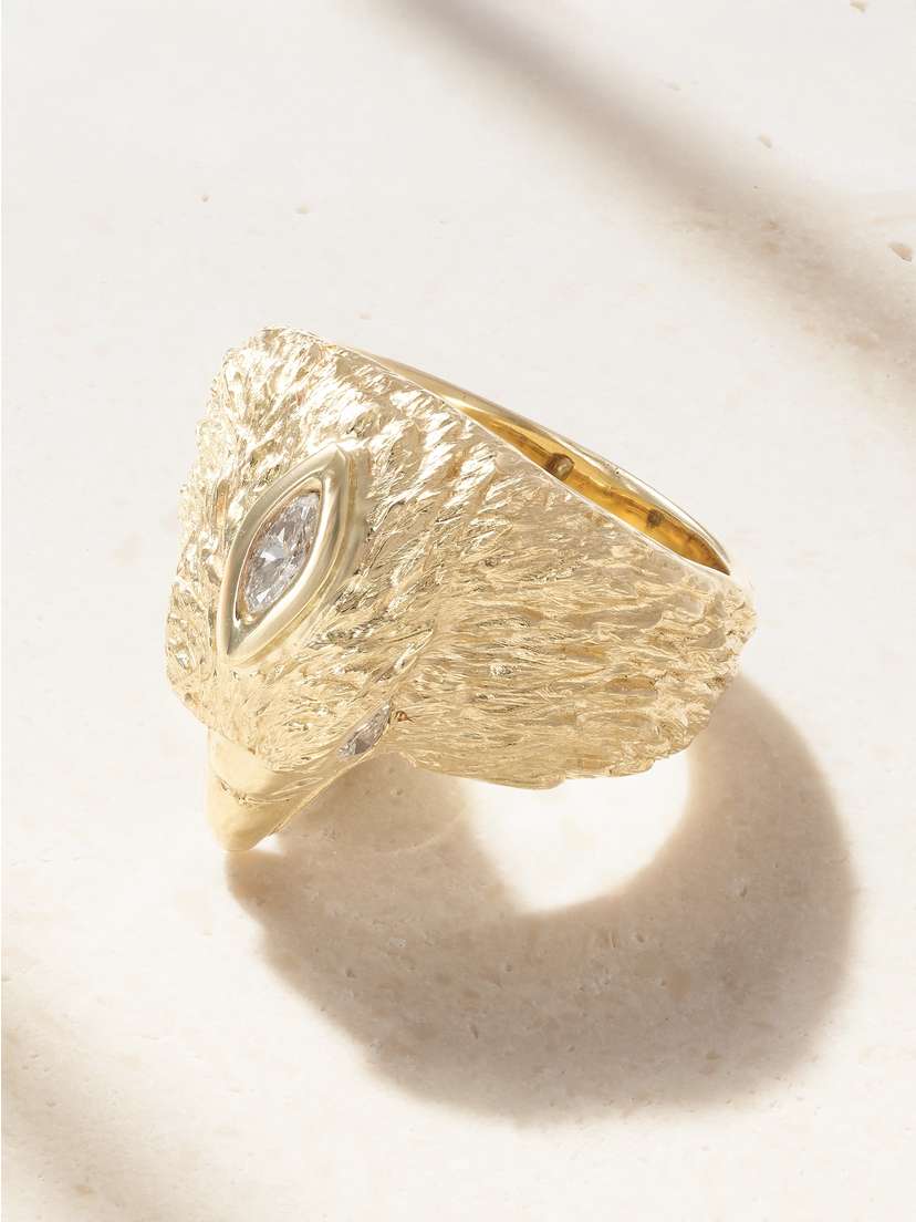 Jacquie Aiche 14-karat Gold Diamond Ring