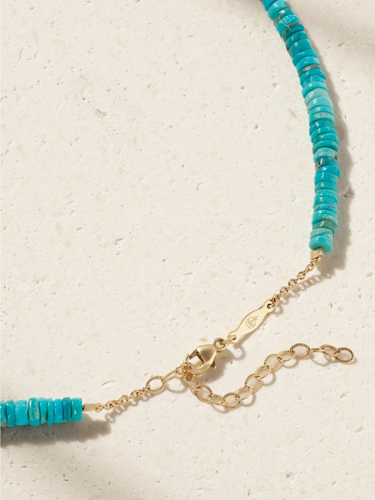 Jacquie Aiche 14-karat Gold Turquoise Necklace In Blue