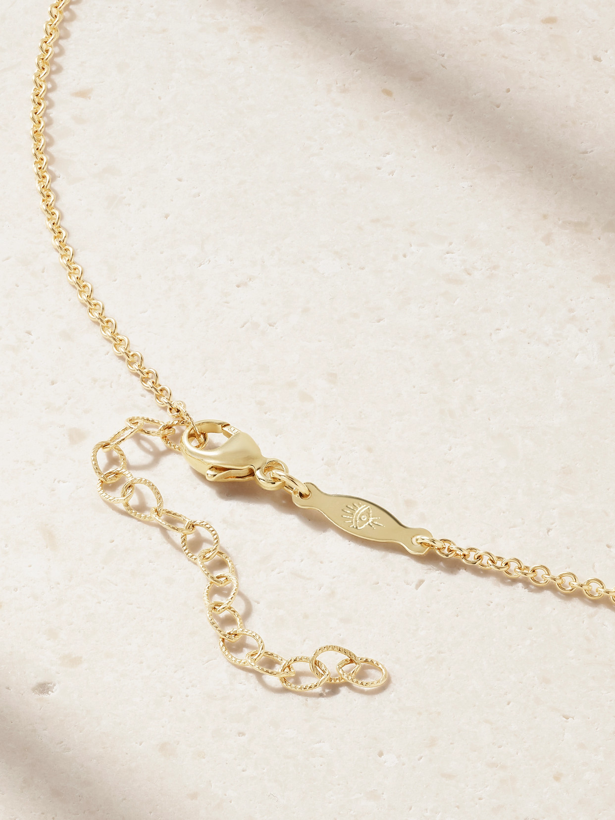 Jacquie Aiche 14-karat Gold, Agate And Diamond Necklace In Gold