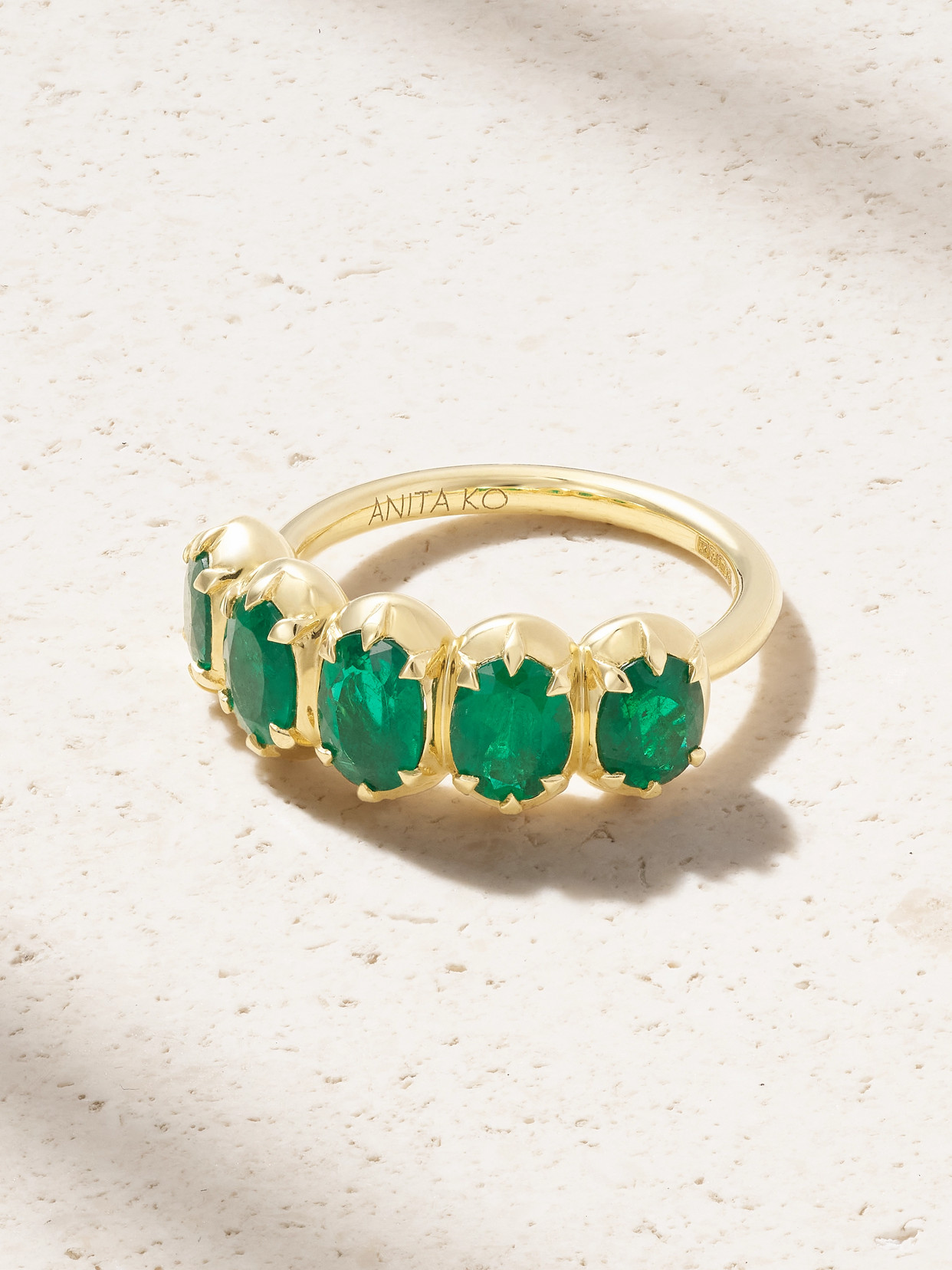 Anita Ko 18-karat Gold Emerald Ring