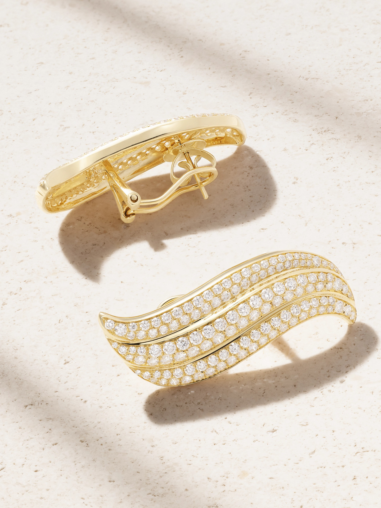 Anita Ko Celeste 18-karat Gold Diamond Earrings In Gold