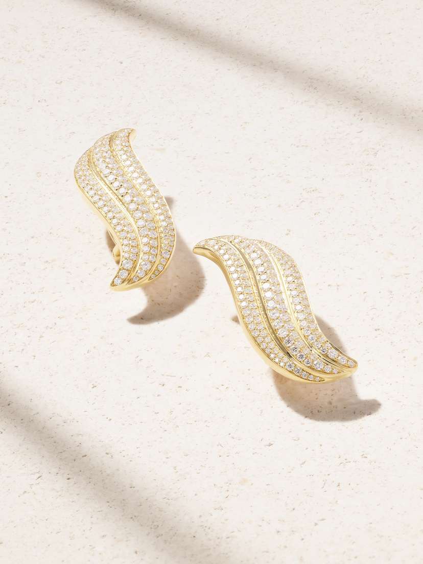 Anita Ko Celeste 18-karat Gold Diamond Earrings