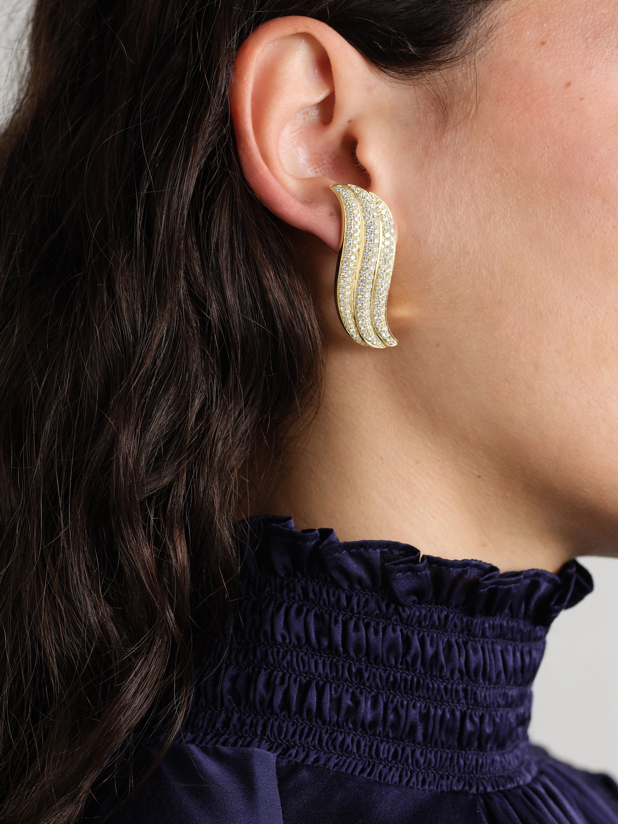 Anita Ko Celeste 18-karat Gold Diamond Earrings In Gold