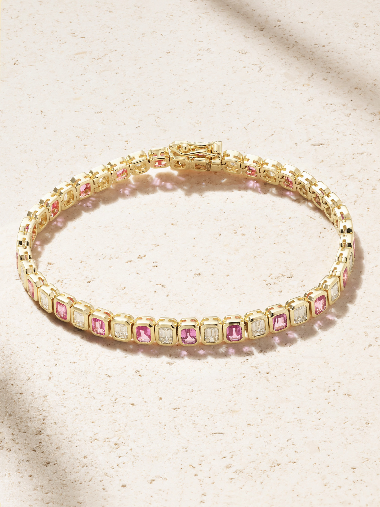 Anita Ko 18-karat Gold, Sapphire And Diamond Tennis Bracelet