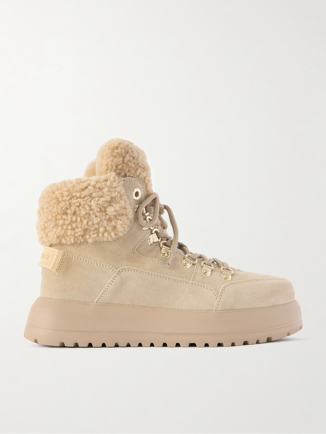 Bogner Antwerp Shearling-lined Suede Ankle Boots In Brown