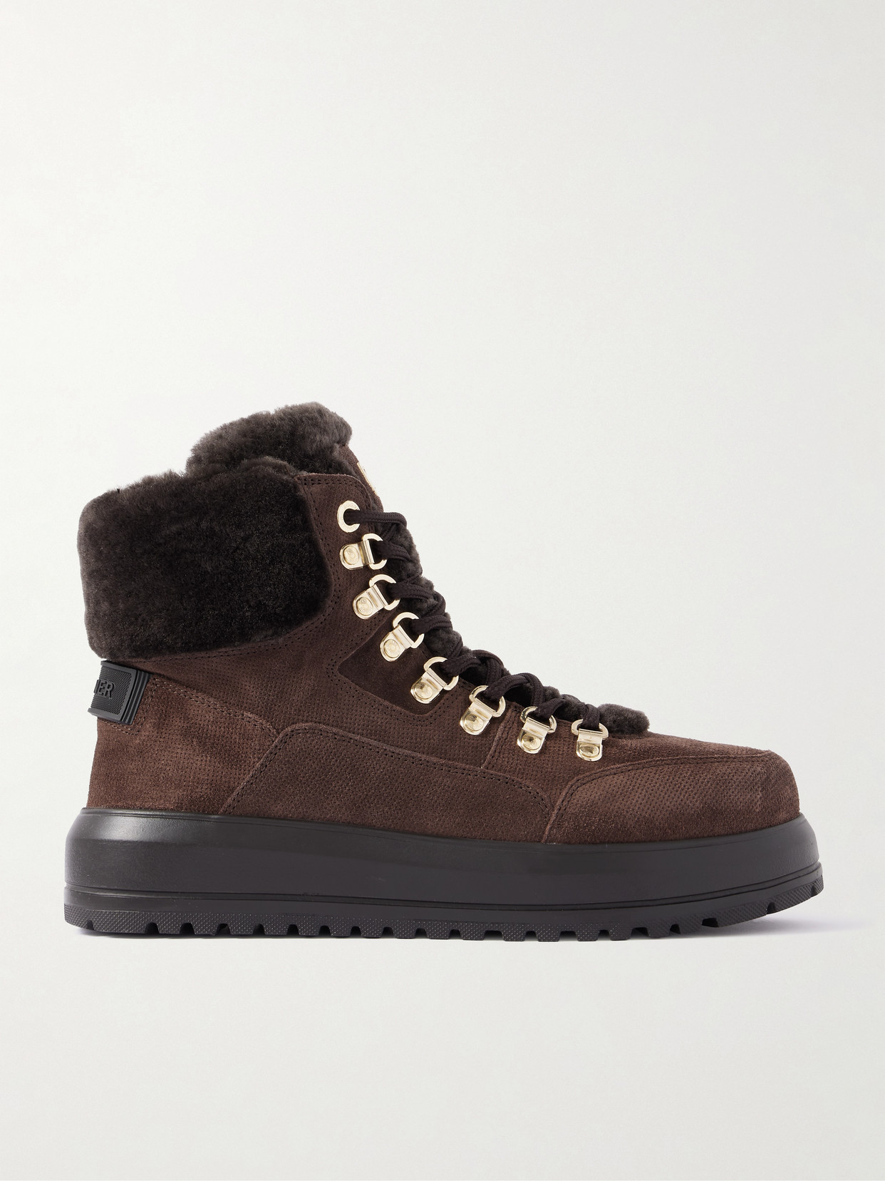 Bogner Antwerp Shearling-lined Suede Ankle Boots In Brown