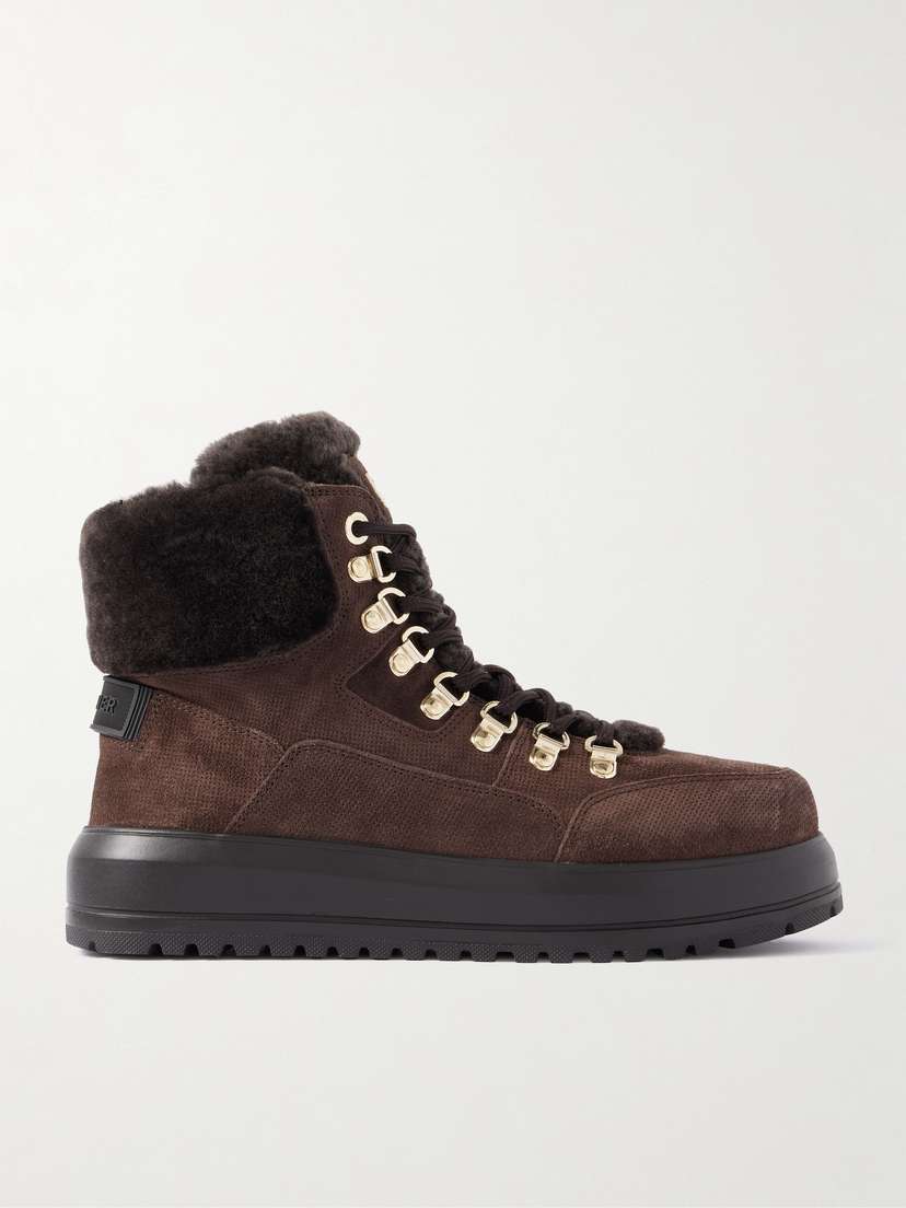 Bogner Antwerp Shearling-lined Suede Ankle Boots
