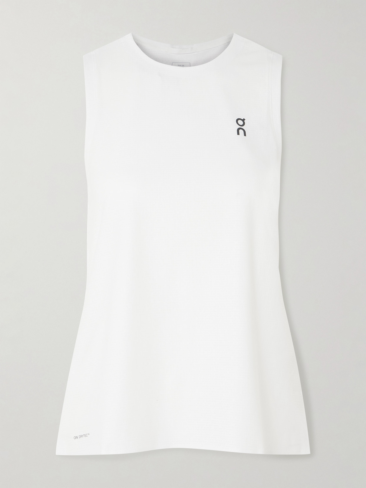 Court Cropped Printed Stretch Recycled-Drytec Tank