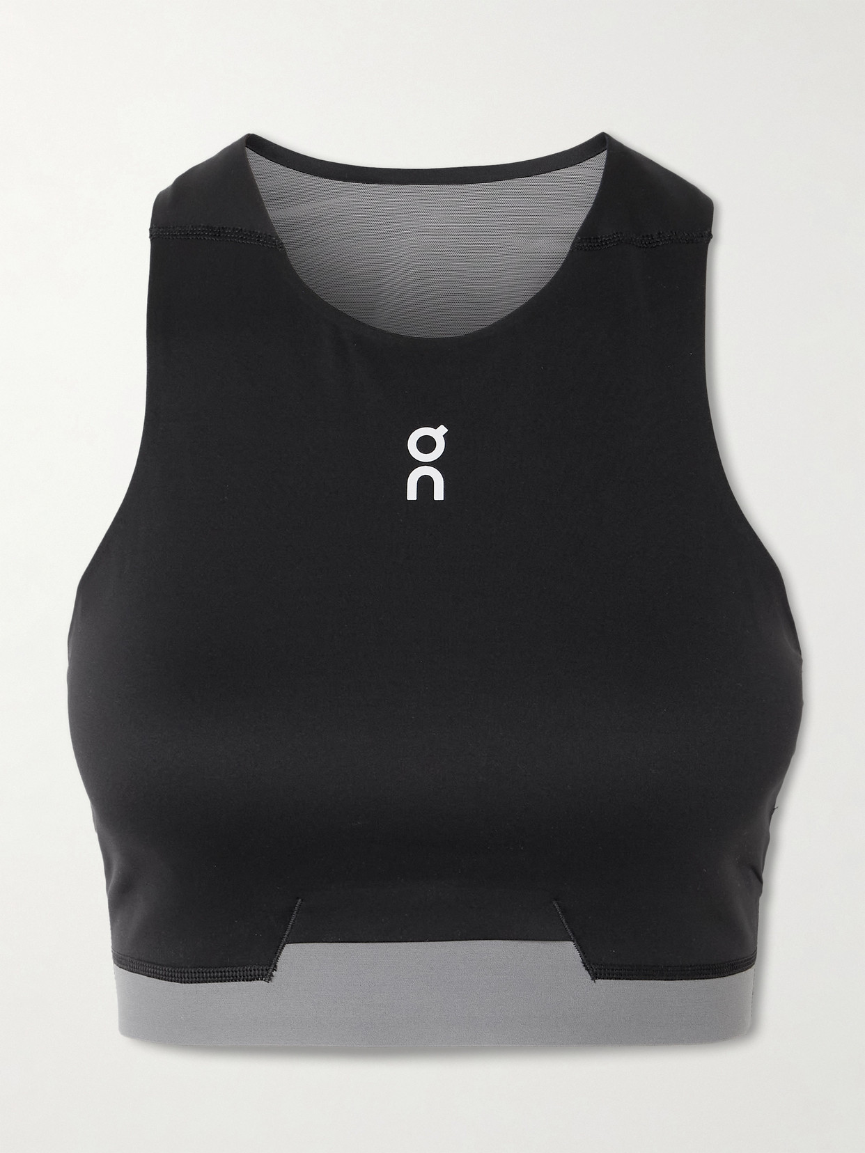 Train 2-In-1 Cropped Stretch Recycled-Jersey Top