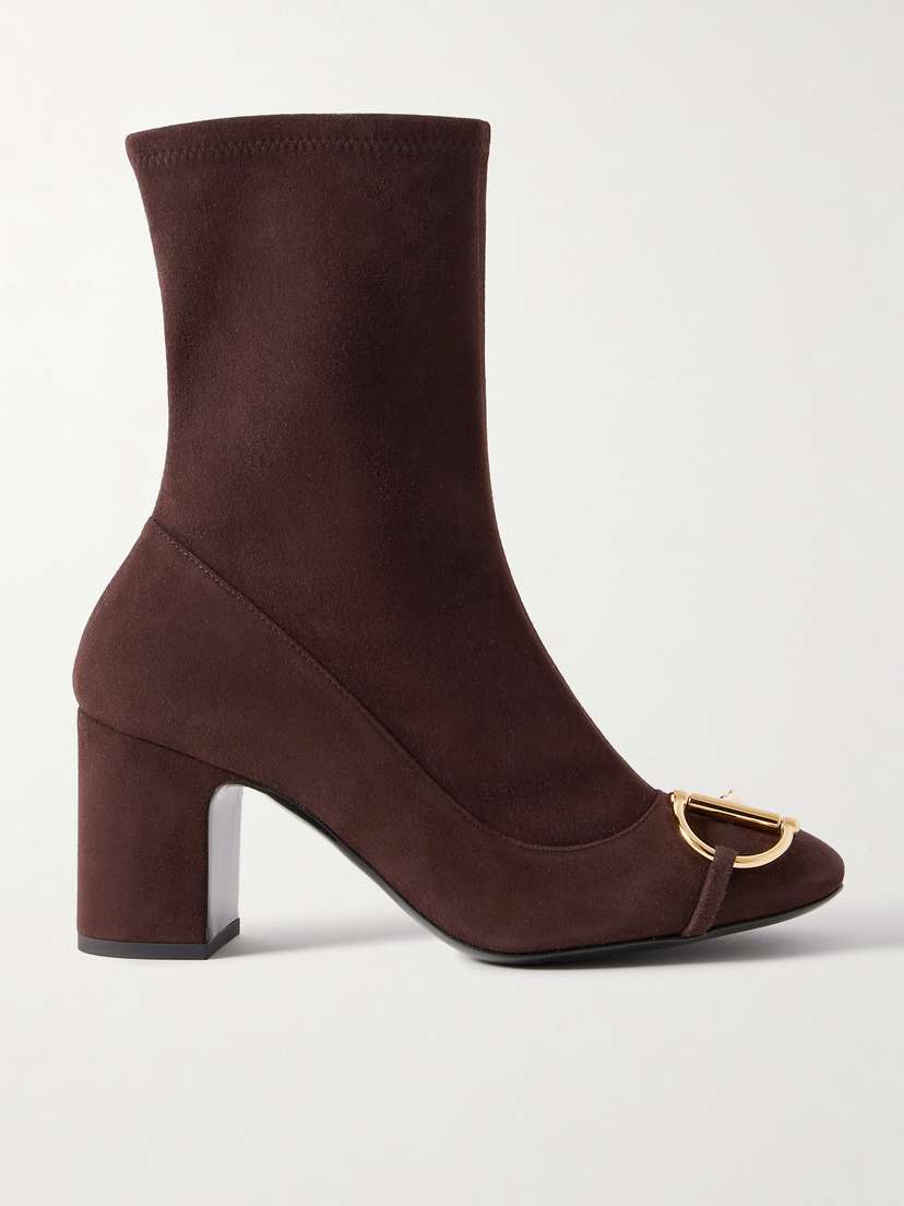 Gucci Horsebit-detailed Suede Ankle Boots