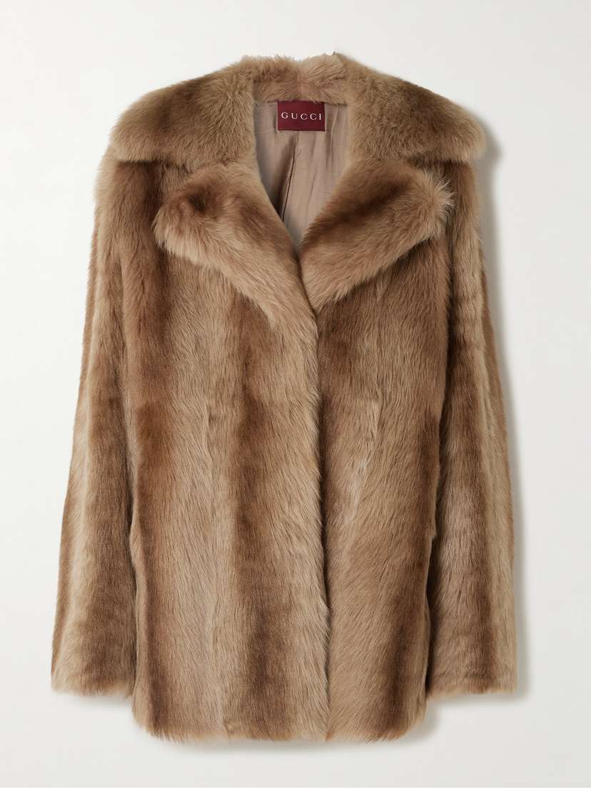 Gucci Oversized Shearling Coat