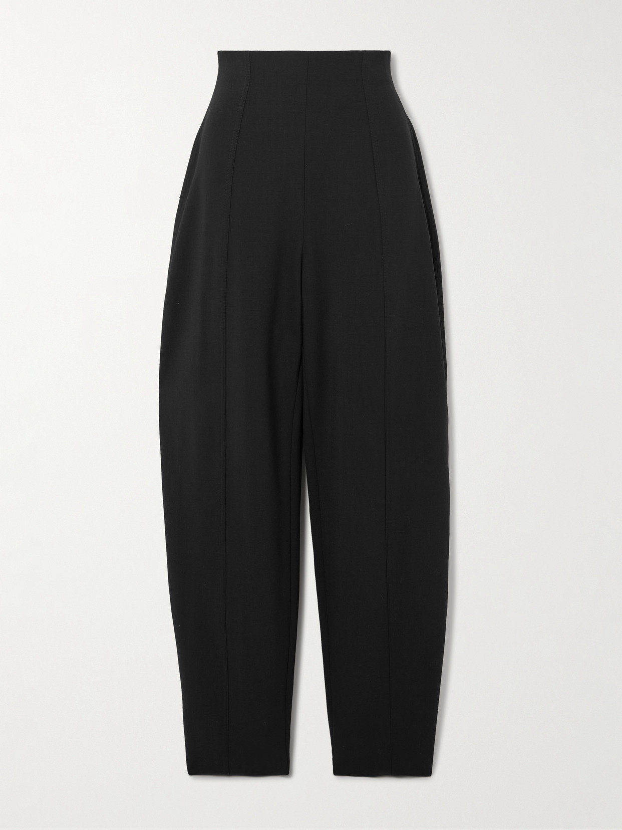 Carolina Herrera Isla Wool-blend Barrel-leg Pants In Black