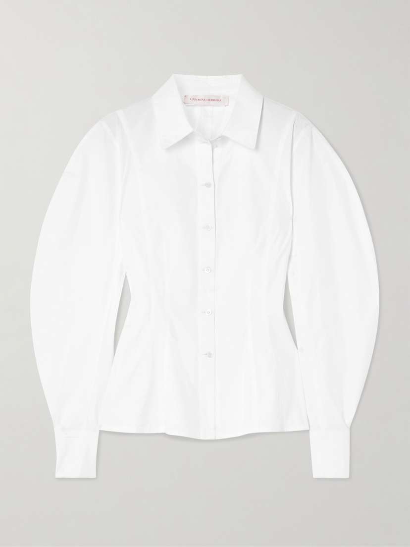 Carolina Herrera Cotton-blend Poplin Shirt