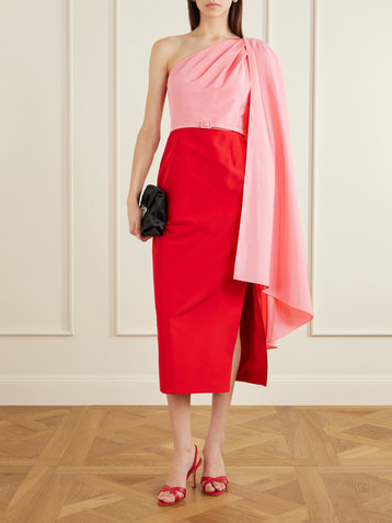 carolina herrera red lace dress CH Carolina Herrera Red Lace Bell Sleeve Gown L CH Carolina Herrera