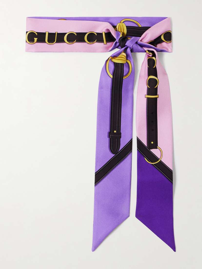 Gucci Printed Silk-twill Scarf