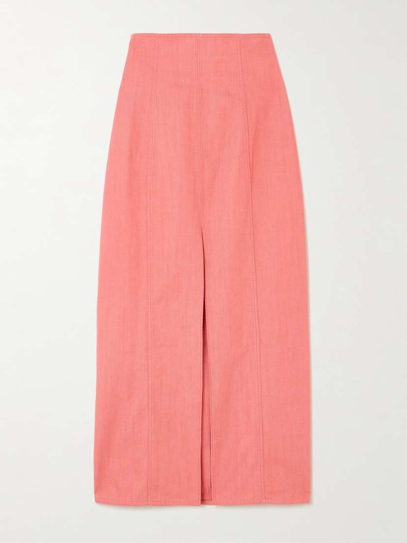 Carolina Herrera Denim Midi Skirt