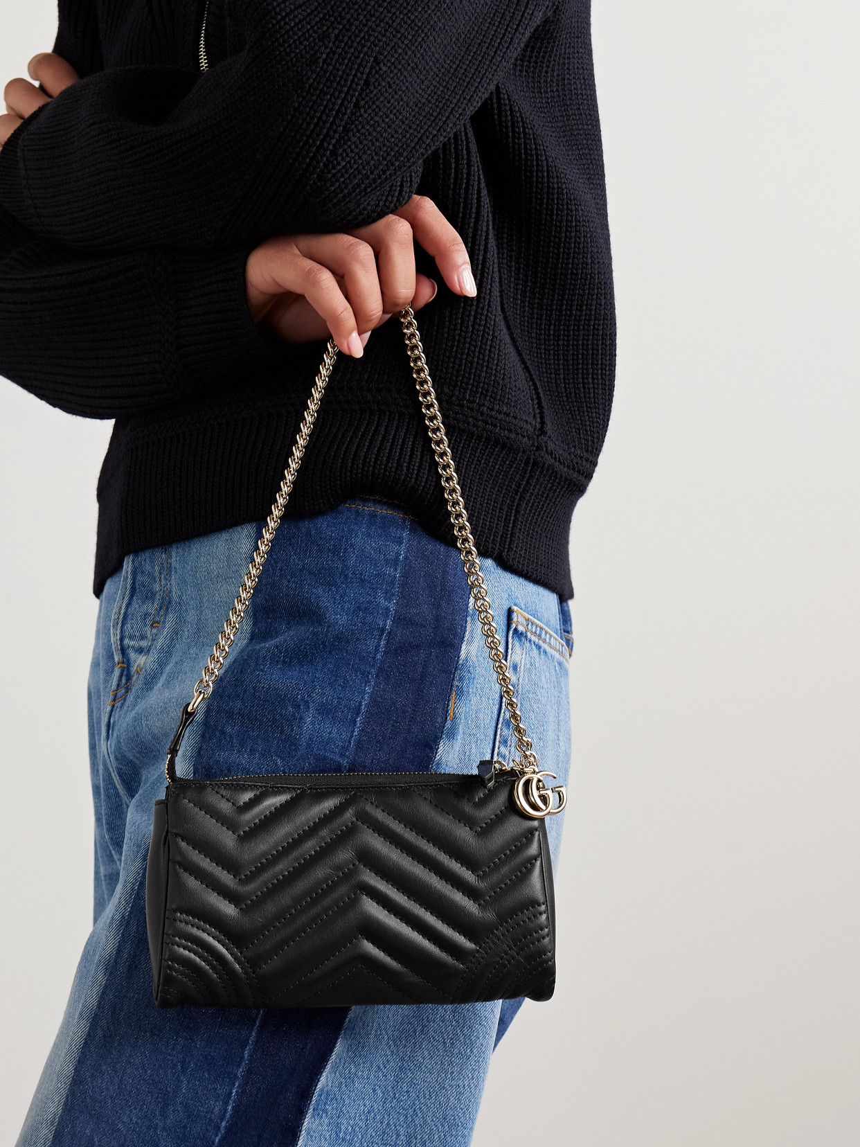 GG Marmont Mini Matelassé Shoulder Bag