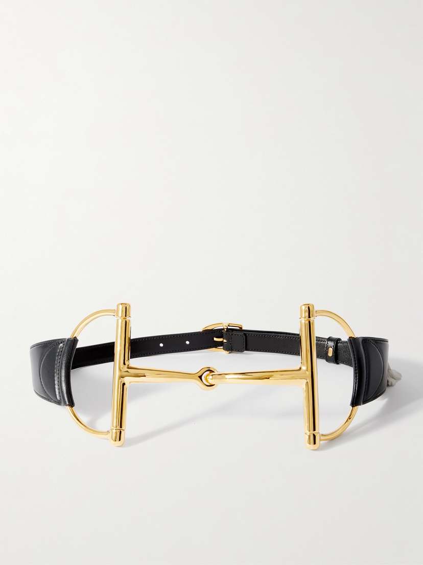Gucci Horsebit Leather Waist Belt