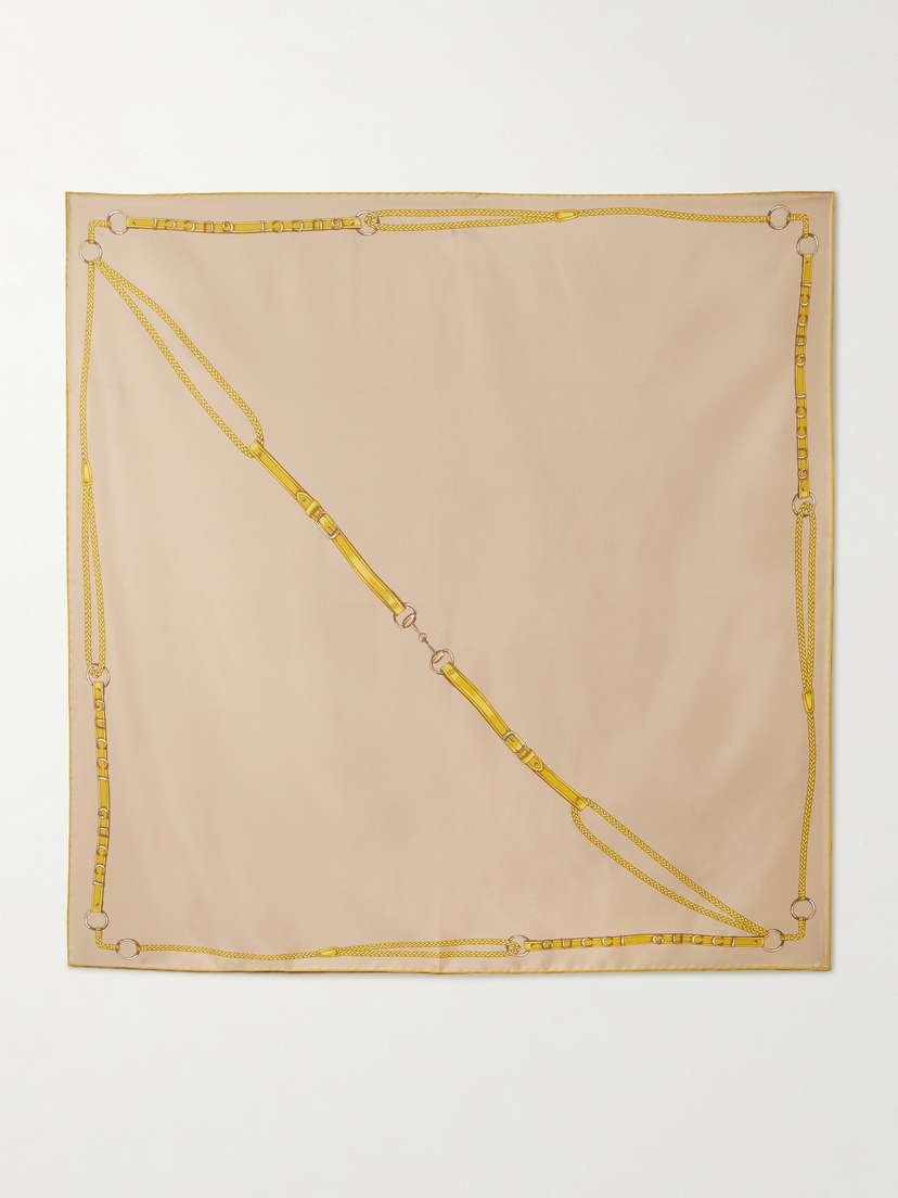 Gucci Printed Silk Scarf