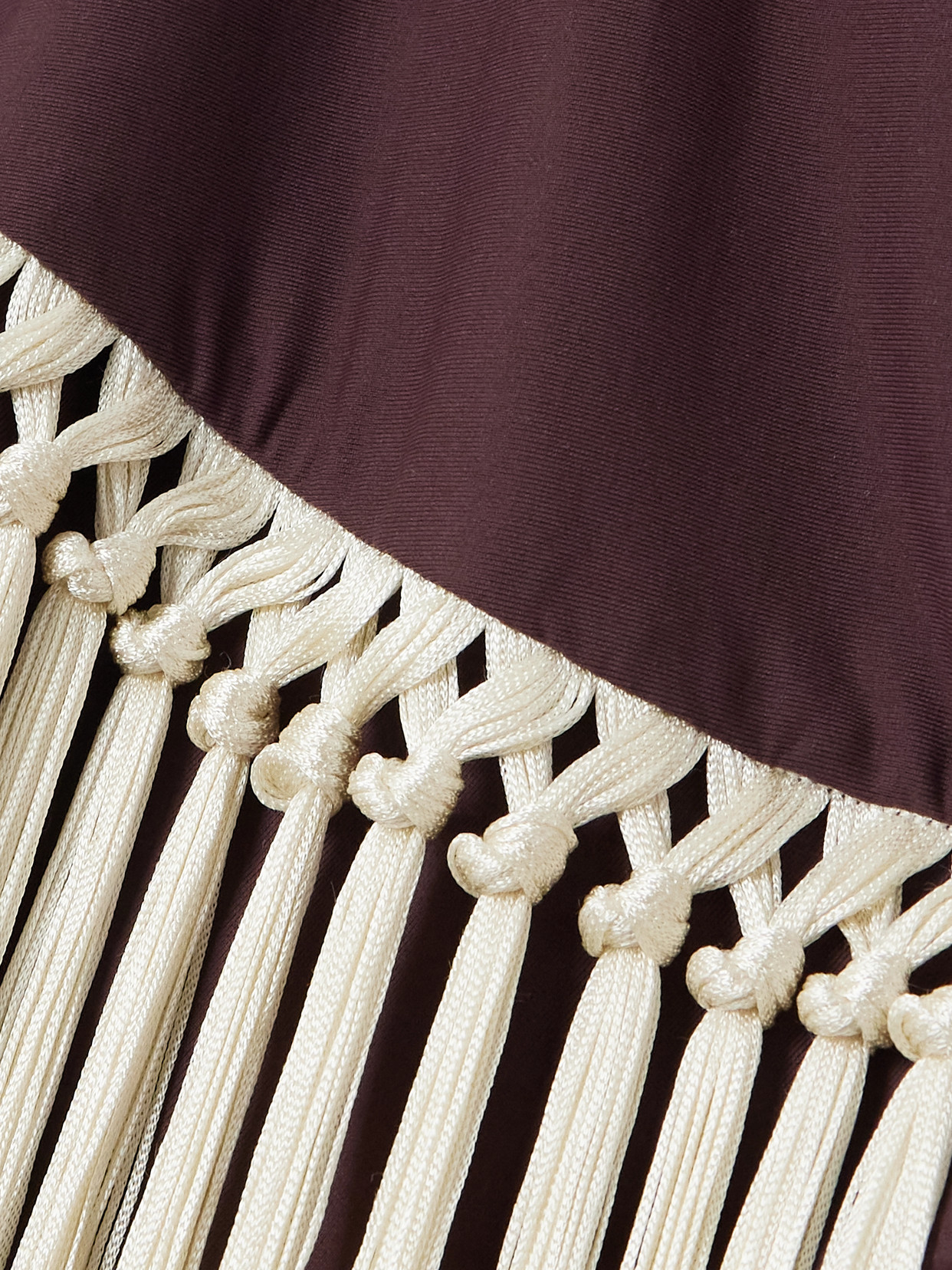 Taller Marmo Yacare One-shoulder Swimsuit And Fringed Pareo Set In Black