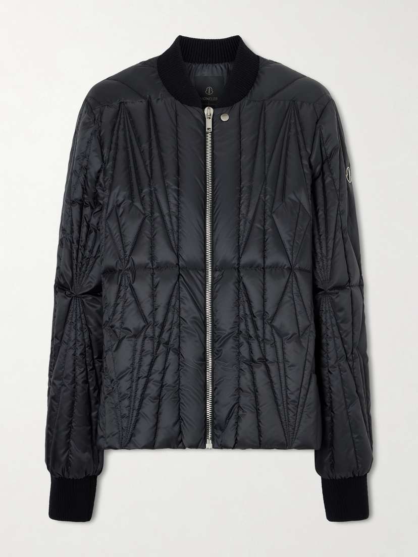 Rick Owens + Moncler Quilted Shell Down Jacket