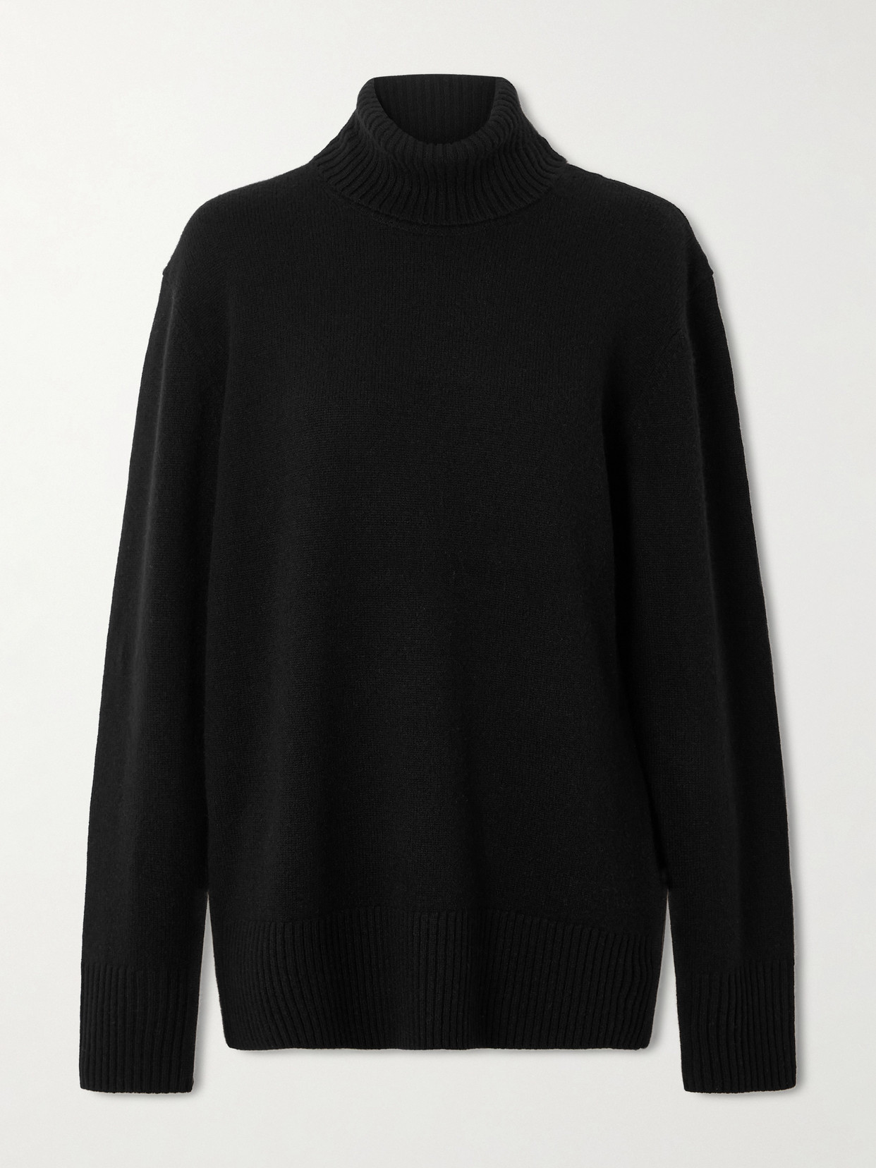 Totême Cashmere Turtleneck Sweater In Black
