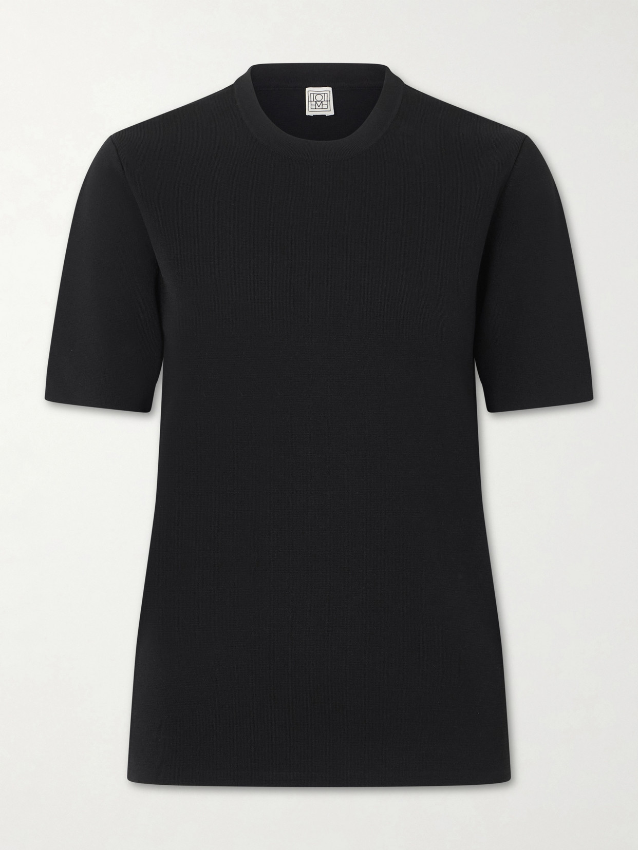 Totême Knitted T-shirt In Black