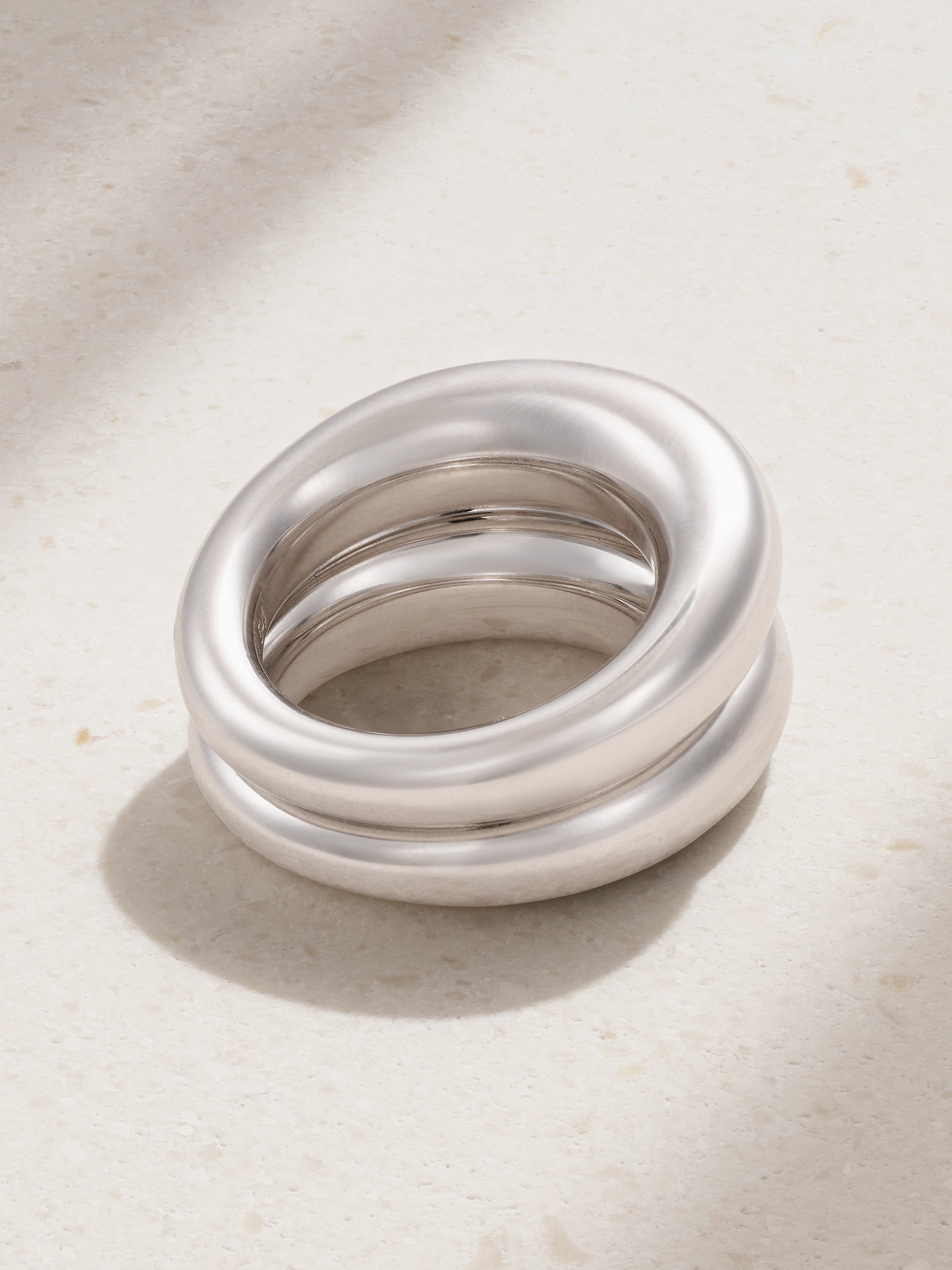 By Pariah Echo Recycled Sterling Silver Ring In Silver