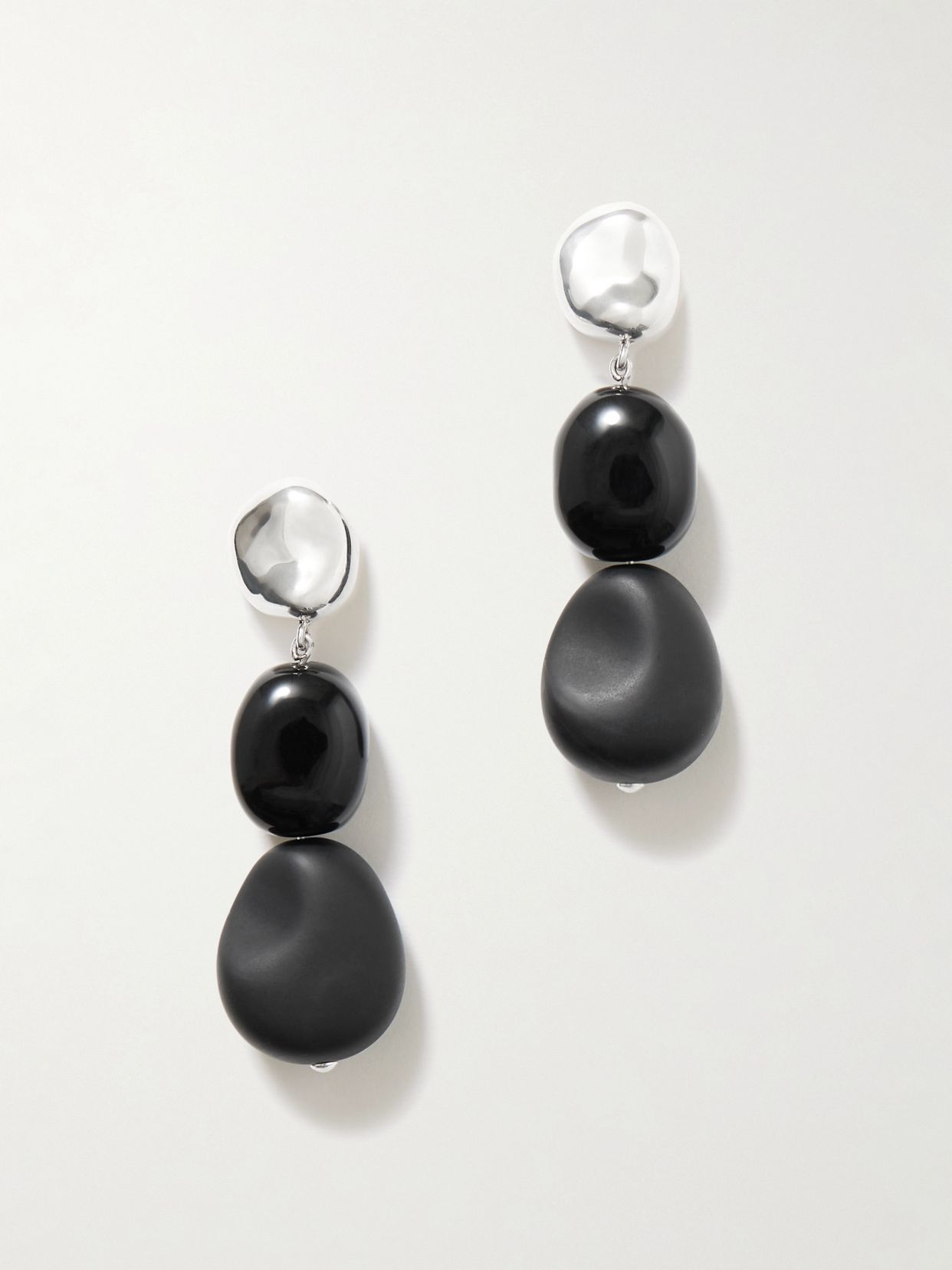 Ada sterling silver onyx earrings