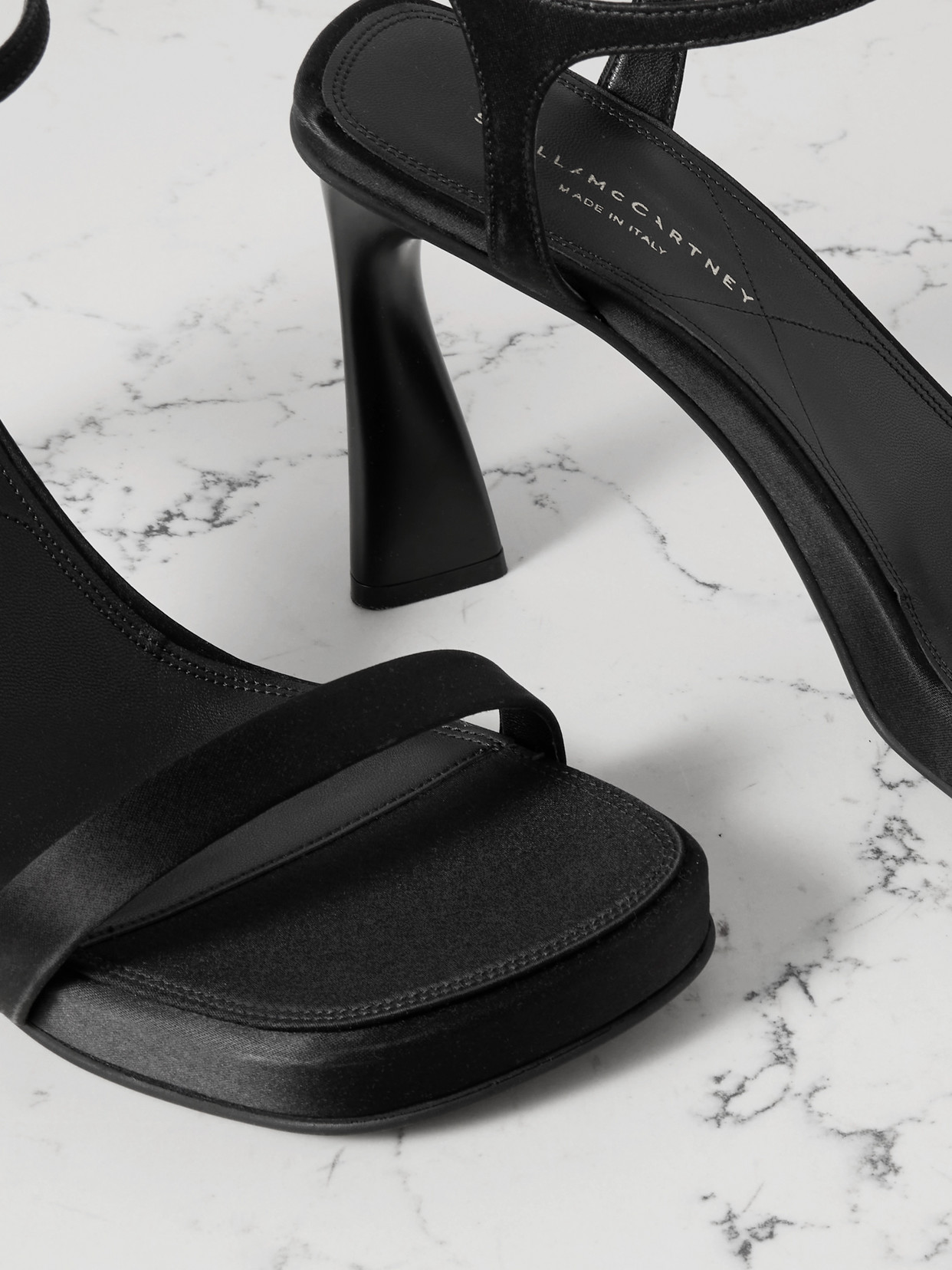 Satin Platform Sandals
