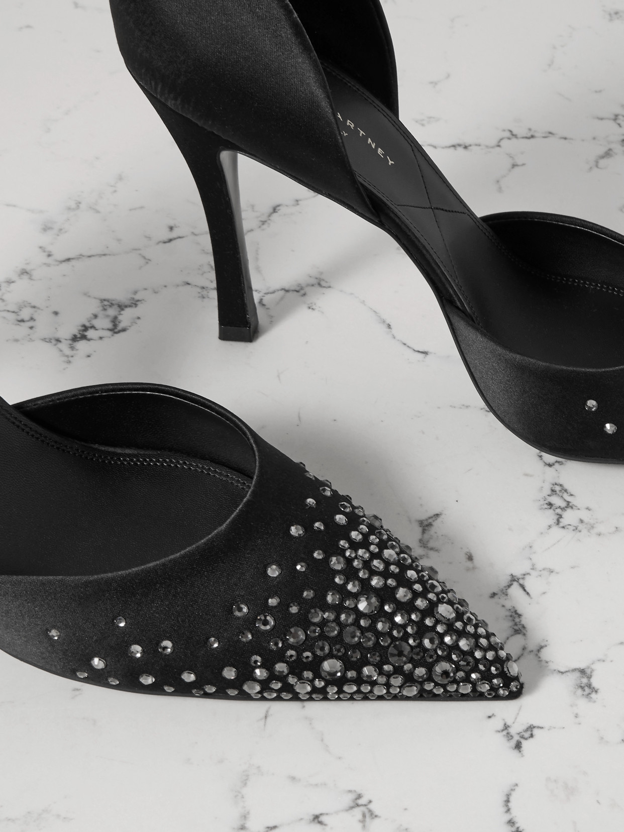 Crystal-Embellished Pumps