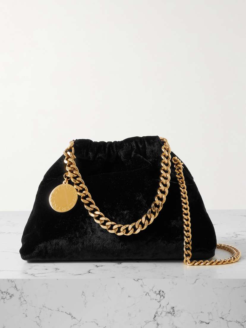 Stella McCartney Velvet Shoulder Bag