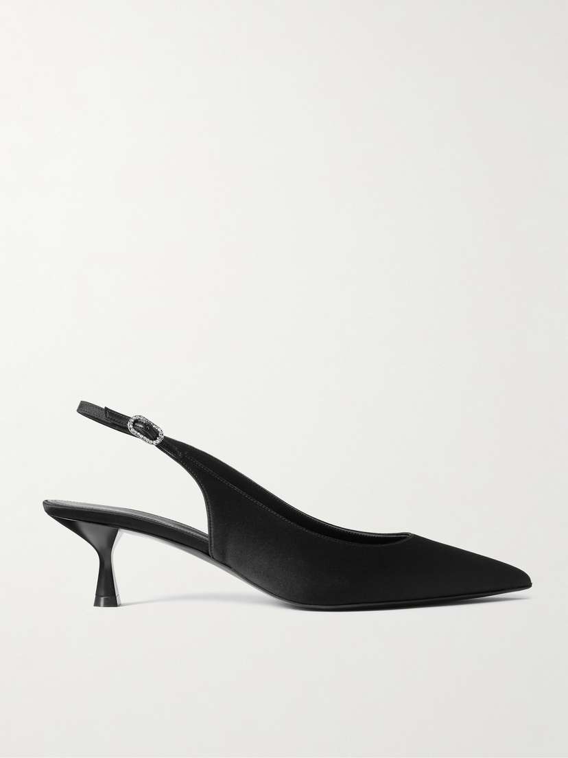 Stella McCartney Satin Slingback Pumps